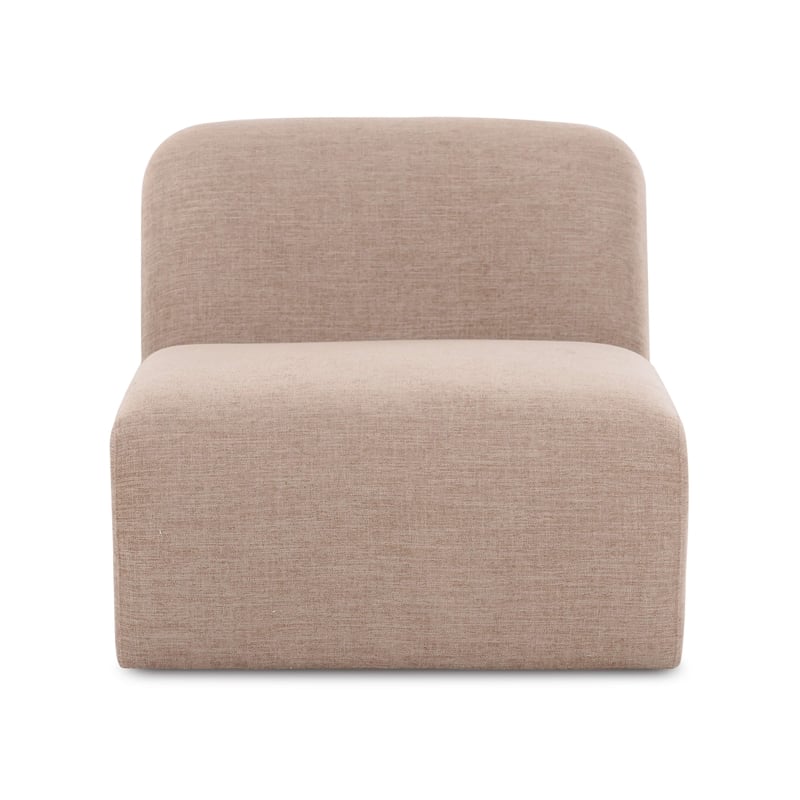 Gorge Tan Performance Fabric Armless Chair