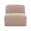 Gorge Tan Performance Fabric Armless Chair