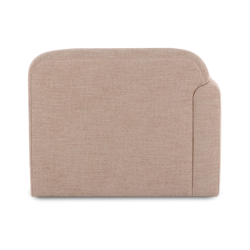 Gorge Tan Performance Fabric Left Armchair