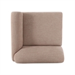 Gorge Tan Performance Fabric Right Armchair