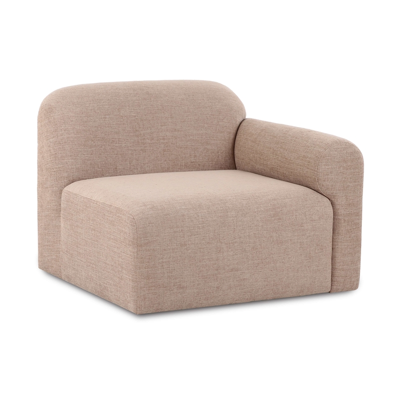 Gorge Tan Performance Fabric Right Armchair