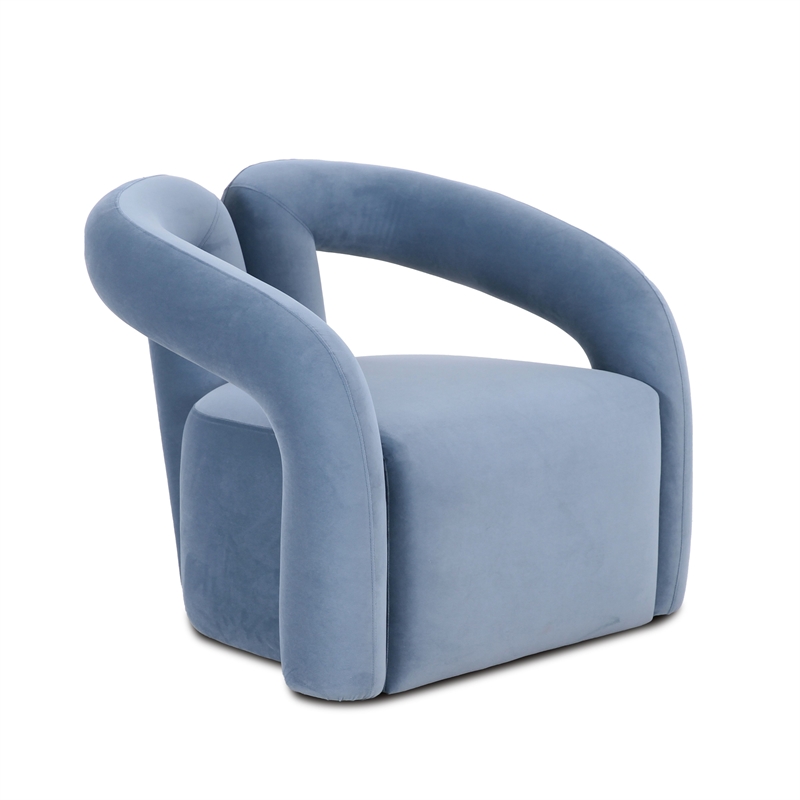 Jenn Blue Performance Velvet Accent Chair
