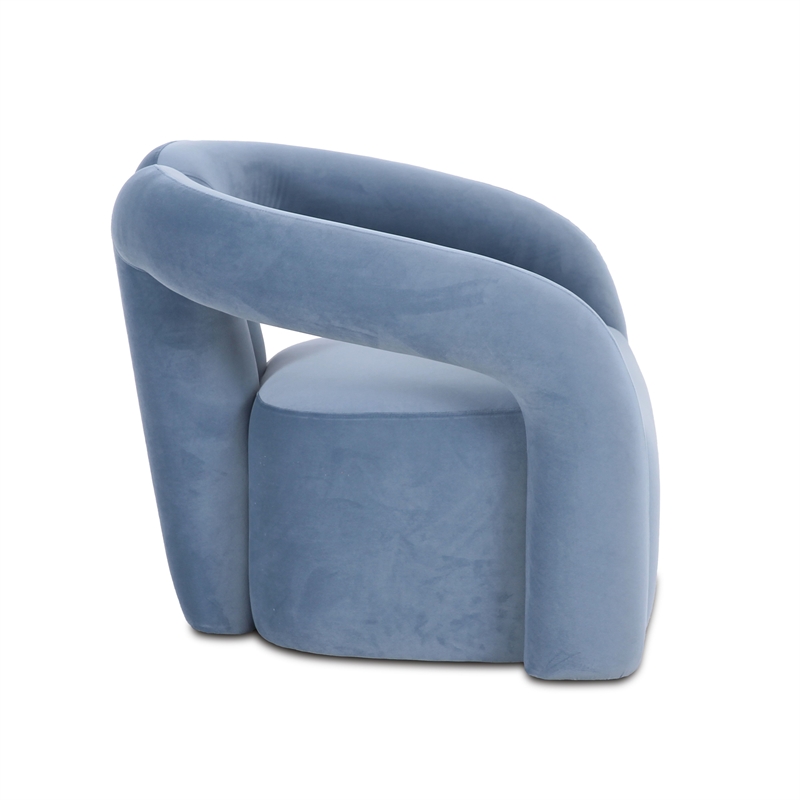 Jenn Blue Performance Velvet Accent Chair