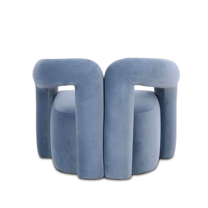 Jenn Blue Performance Velvet Accent Chair