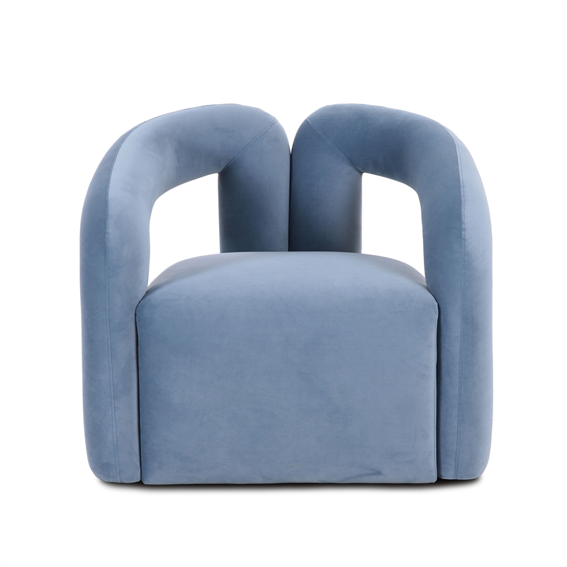 Jenn Blue Performance Velvet Accent Chair