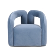 Jenn Blue Performance Velvet Accent Chair