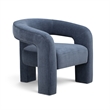 Malone Blue Denim Performance Chenille Accent Chair