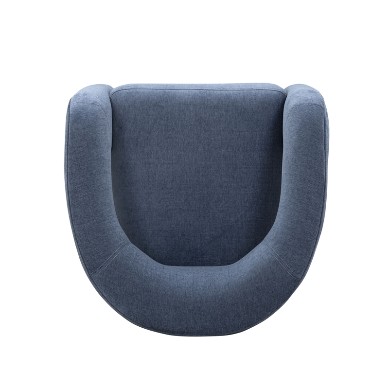 Malone Blue Denim Performance Chenille Accent Chair