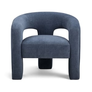 Malone Blue Denim Performance Chenille Accent Chair