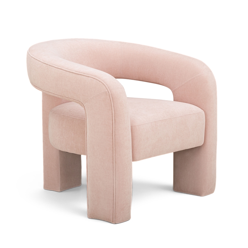 Malone Blush Performance Chenille Accent Chair