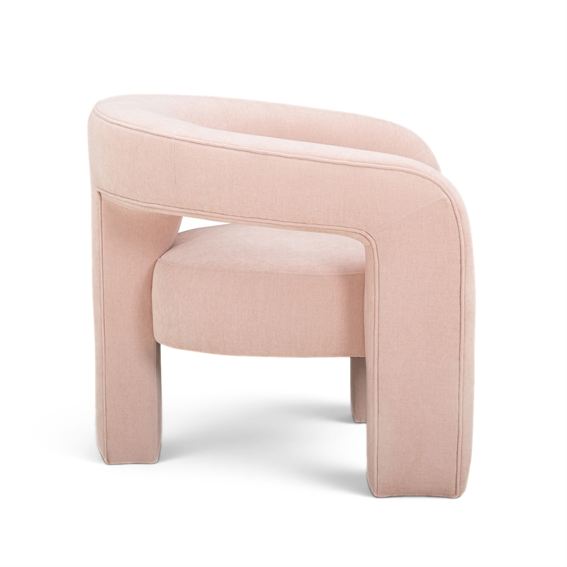 Malone Blush Performance Chenille Accent Chair