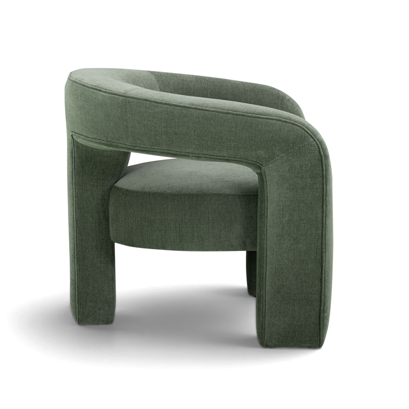 Malone Green Performance Chenille Accent Chair