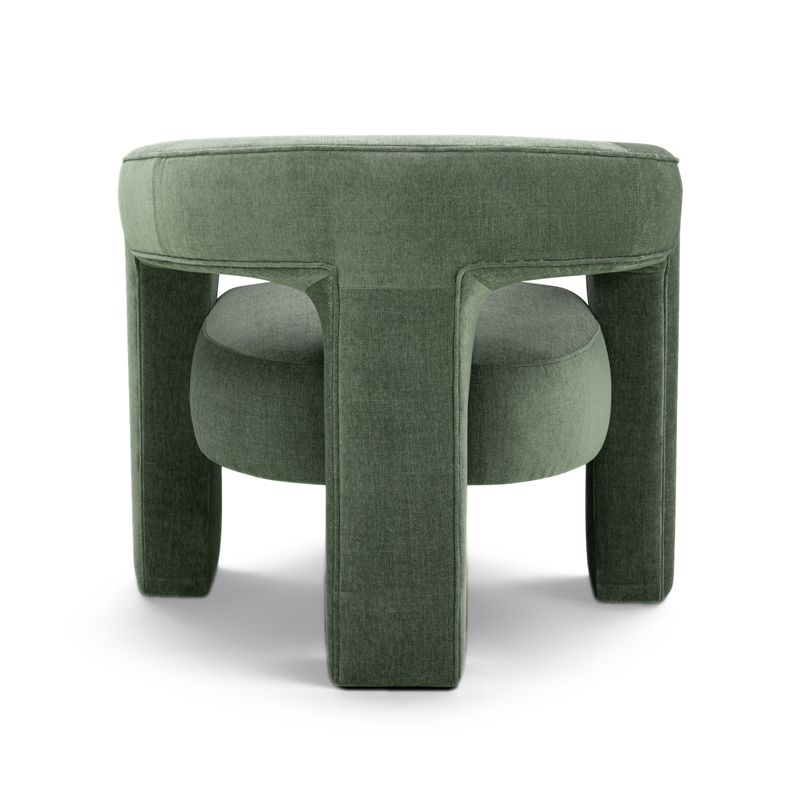 Malone Green Performance Chenille Accent Chair