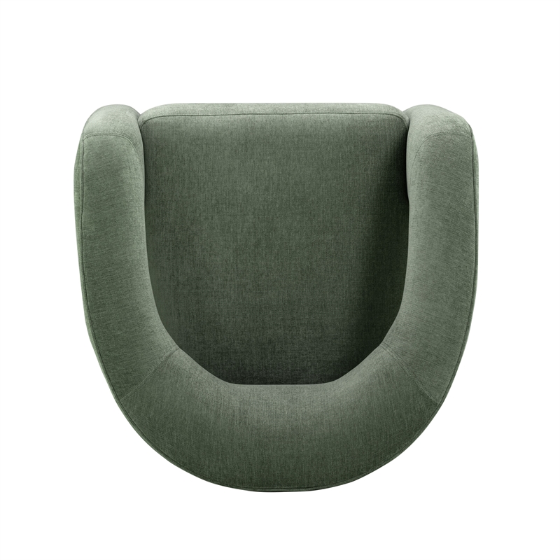 Malone Green Performance Chenille Accent Chair