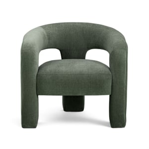 Malone Green Performance Chenille Accent Chair