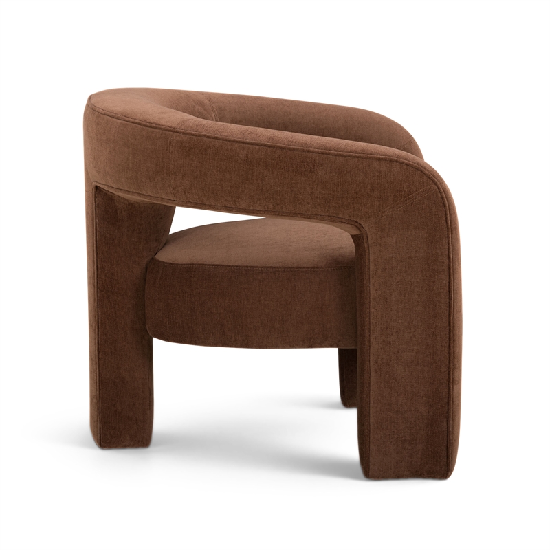 Malone Rust Performance Chenille Accent Chair