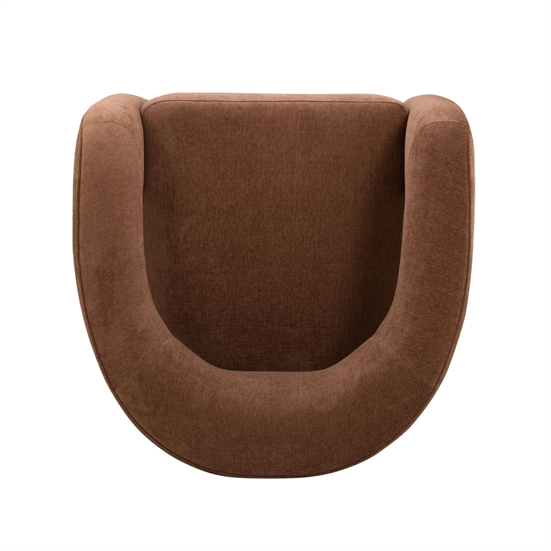 Malone Rust Performance Chenille Accent Chair