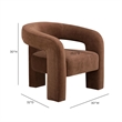 Malone Rust Performance Chenille Accent Chair
