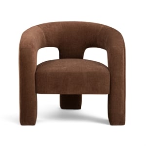 Malone Rust Performance Chenille Accent Chair