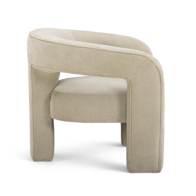 Malone Taupe Performance Chenille Accent Chair