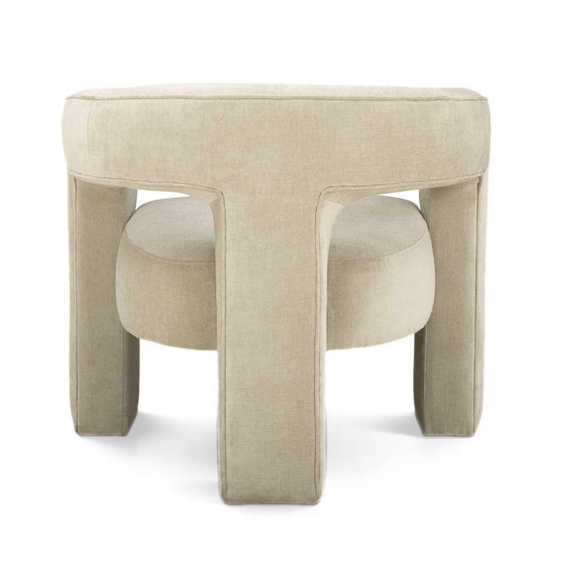 Malone Taupe Performance Chenille Accent Chair