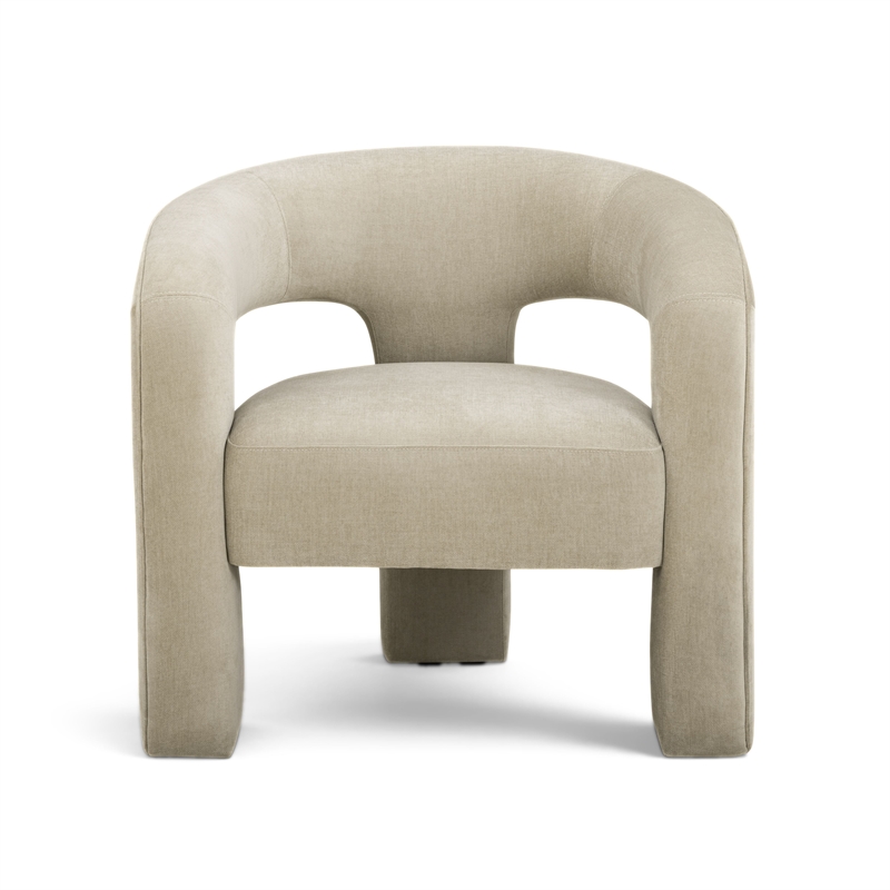 Malone Taupe Performance Chenille Accent Chair