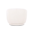 Misty Cream Textured Knubby Fabric Accent Chair