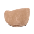 Misty Tan Textured Knubby Fabric Accent Chair