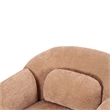 Misty Tan Textured Knubby Fabric Accent Chair