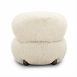 Pucker Natural Contract-Grade Vegan Shearling Accent Chair