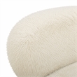 Pucker Natural Contract-Grade Vegan Shearling Accent Chair