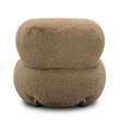 Pucker Taupe Contract-Grade Vegan Shearling Accent Chair