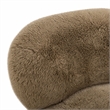 Pucker Taupe Contract-Grade Vegan Shearling Accent Chair