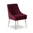 Beatrix Burgundy Performance Velvet Dining Chair