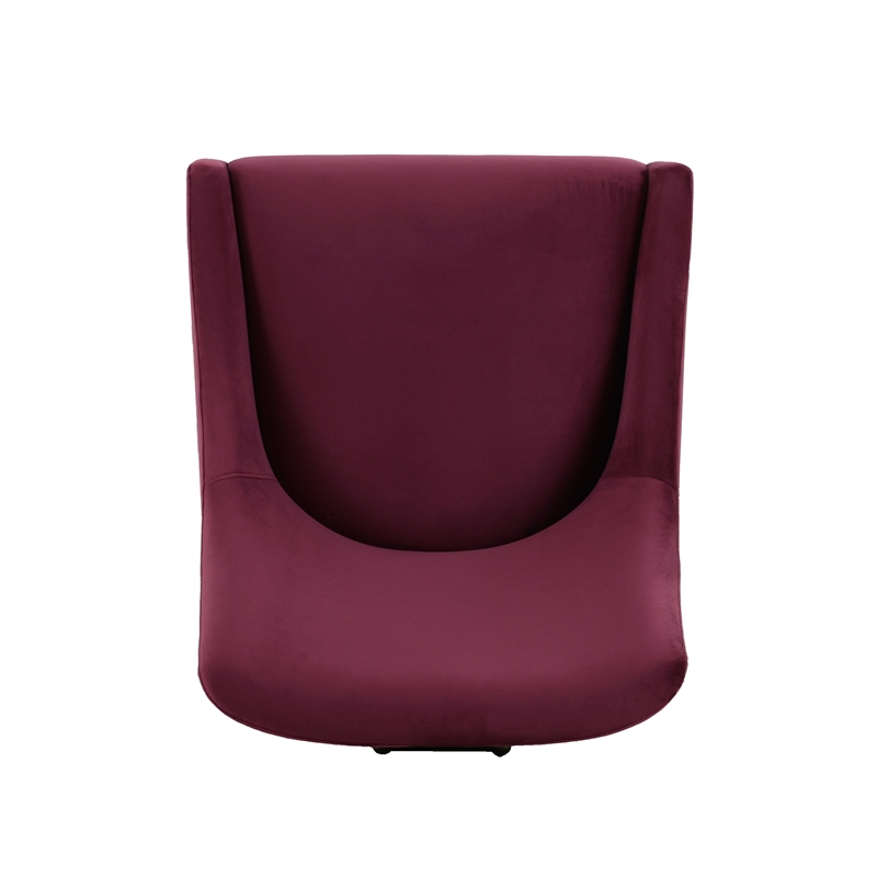 Beatrix Burgundy Performance Velvet Dining Chair