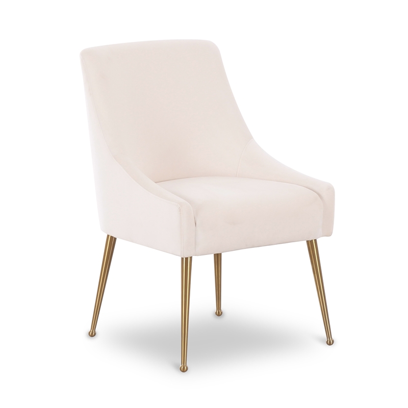 Beatrix Cream Performance Velvet Dining Chair