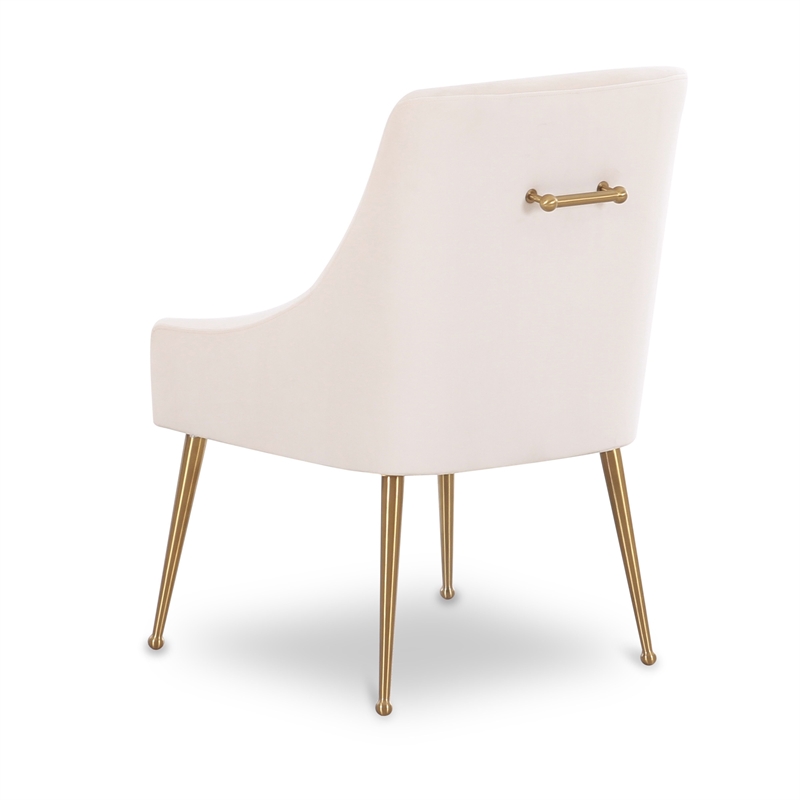 Beatrix Cream Performance Velvet Dining Chair