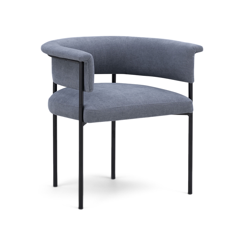 Taylor Blue Performance Chenille Dining Chair