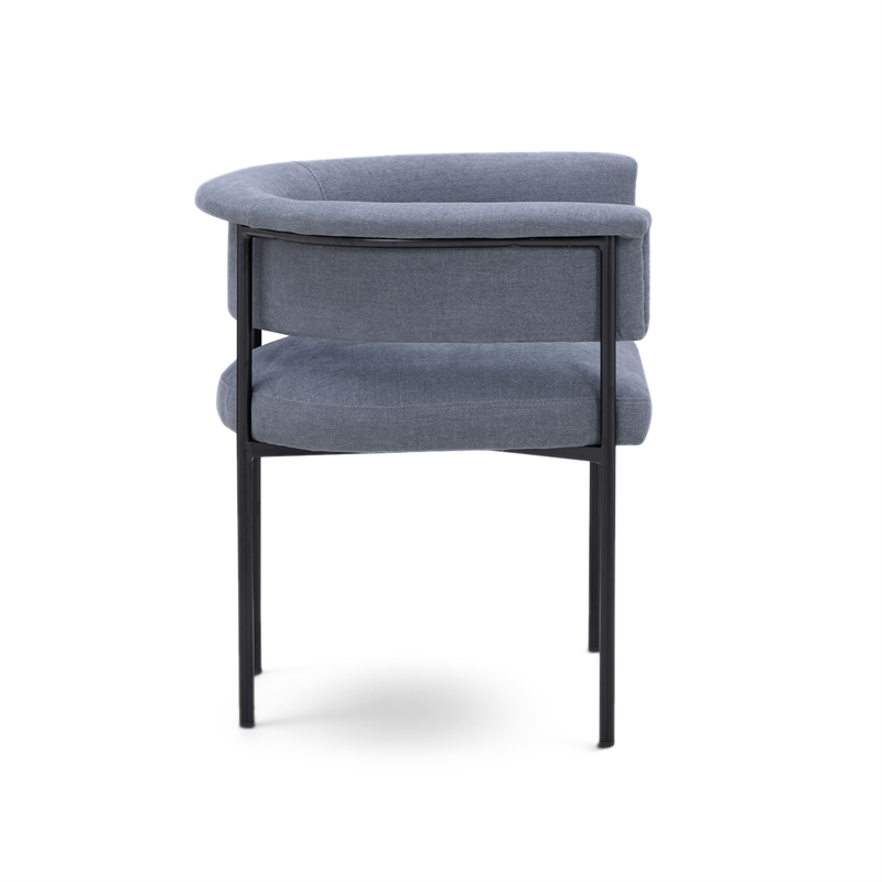 Taylor Blue Performance Chenille Dining Chair
