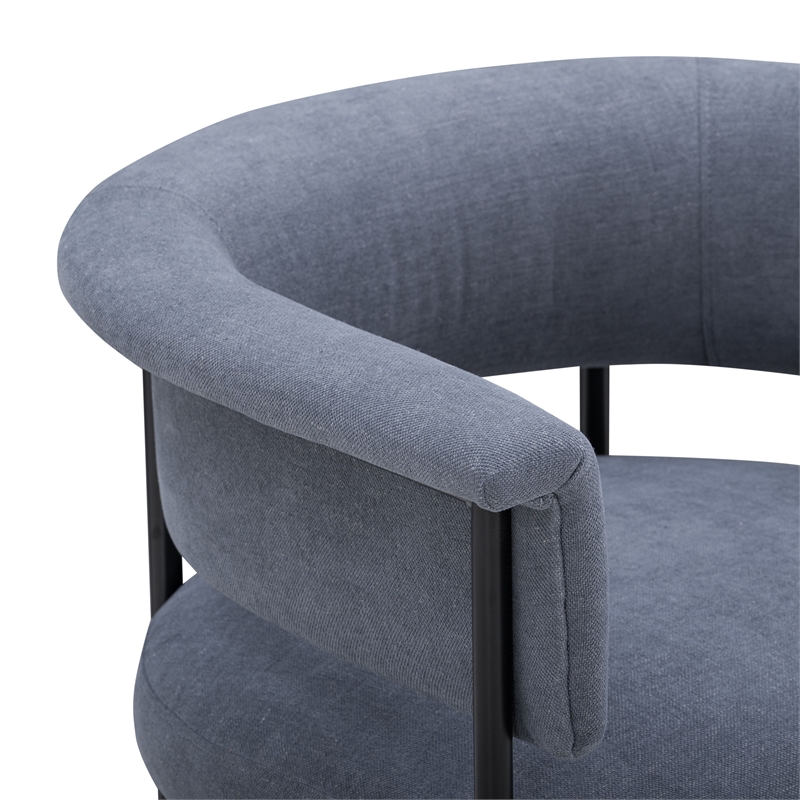 Taylor Blue Performance Chenille Dining Chair