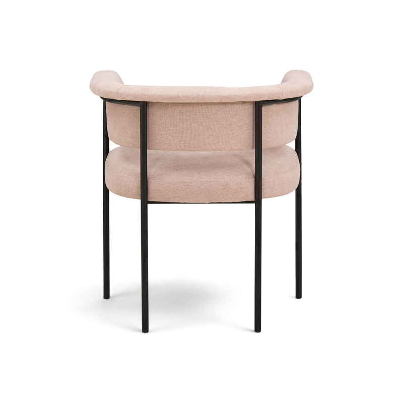 Taylor Light Pink Performance Chenille Dining Chair