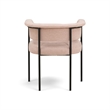 Taylor Light Pink Performance Chenille Dining Chair