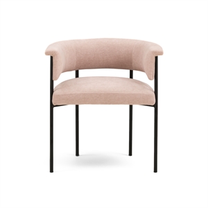 Taylor Light Pink Performance Chenille Dining Chair