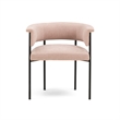 Taylor Light Pink Performance Chenille Dining Chair