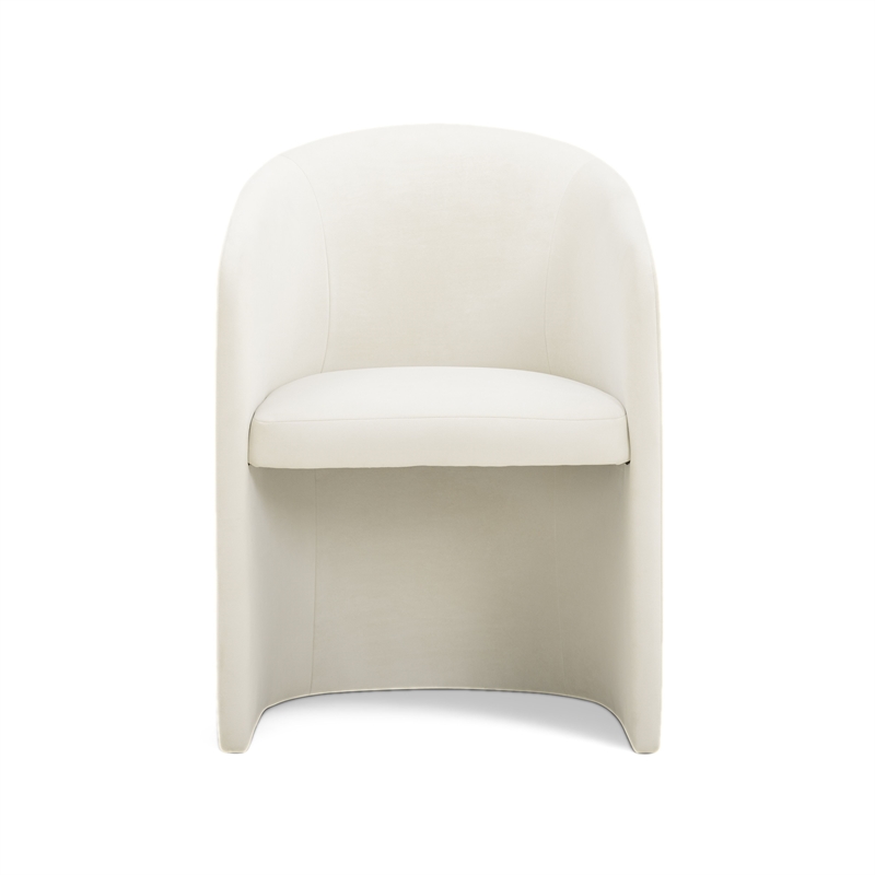Seraphina Cream Performance Velvet Dining Chair