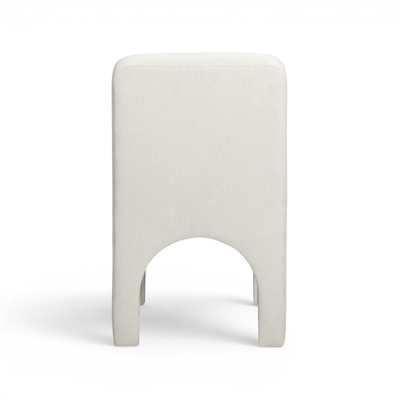 Tomlin Cream Performance Chenille Dining Chair