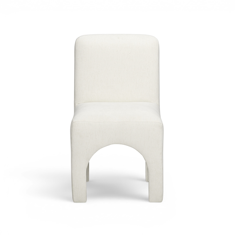 Tomlin Cream Performance Chenille Dining Chair