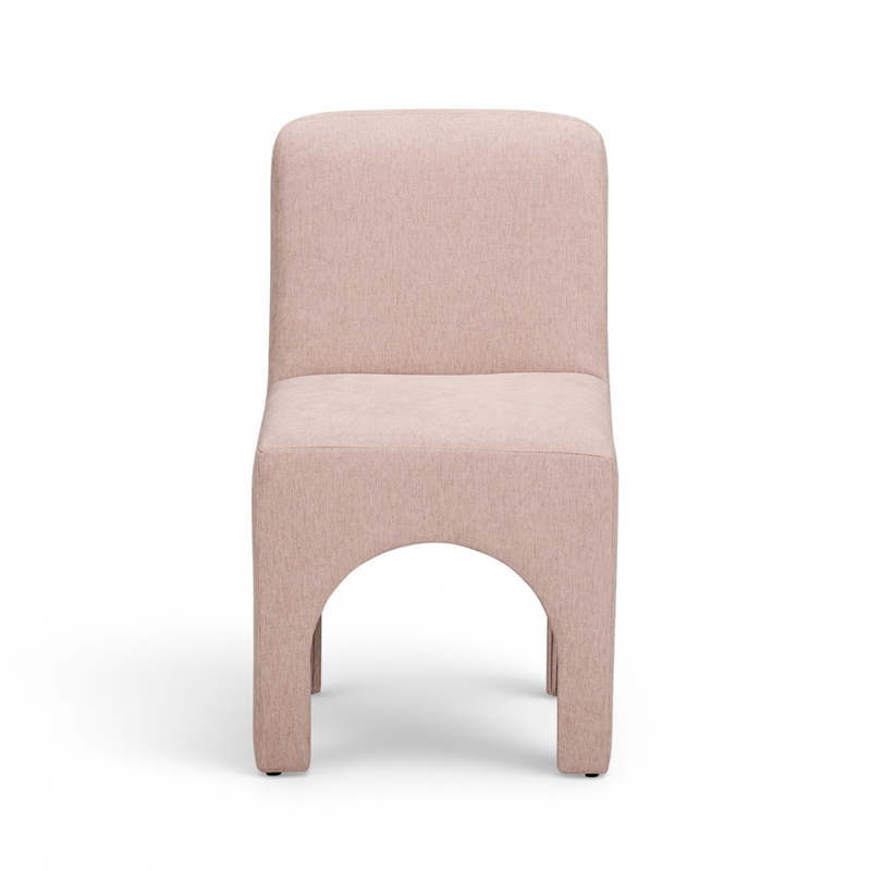 Tomlin Light Pink Performance Chenille Dining Chair