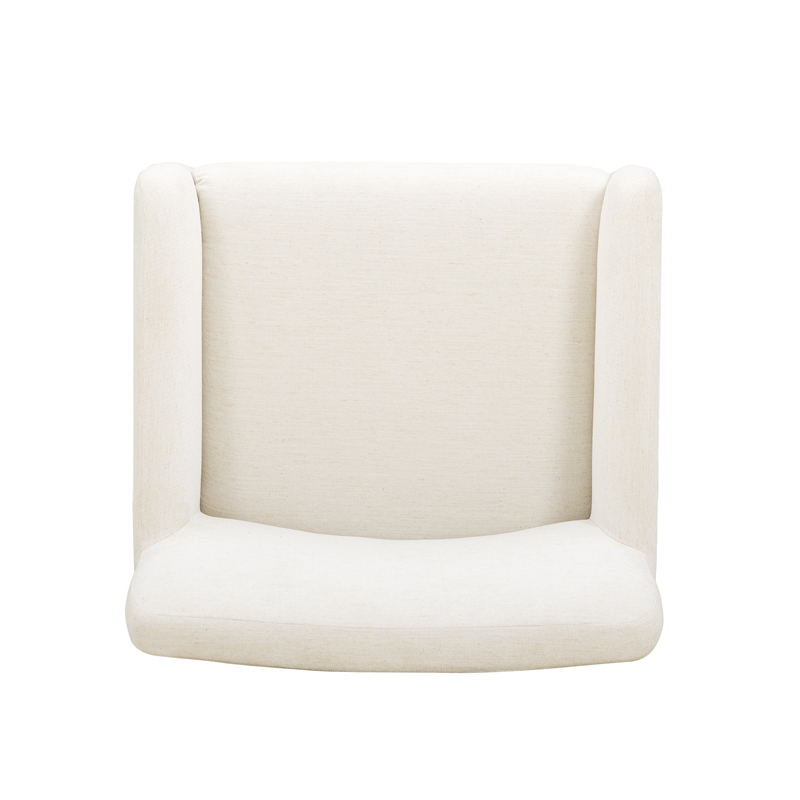 Crawley Performance Linen Chenille Dining Chair in Bone