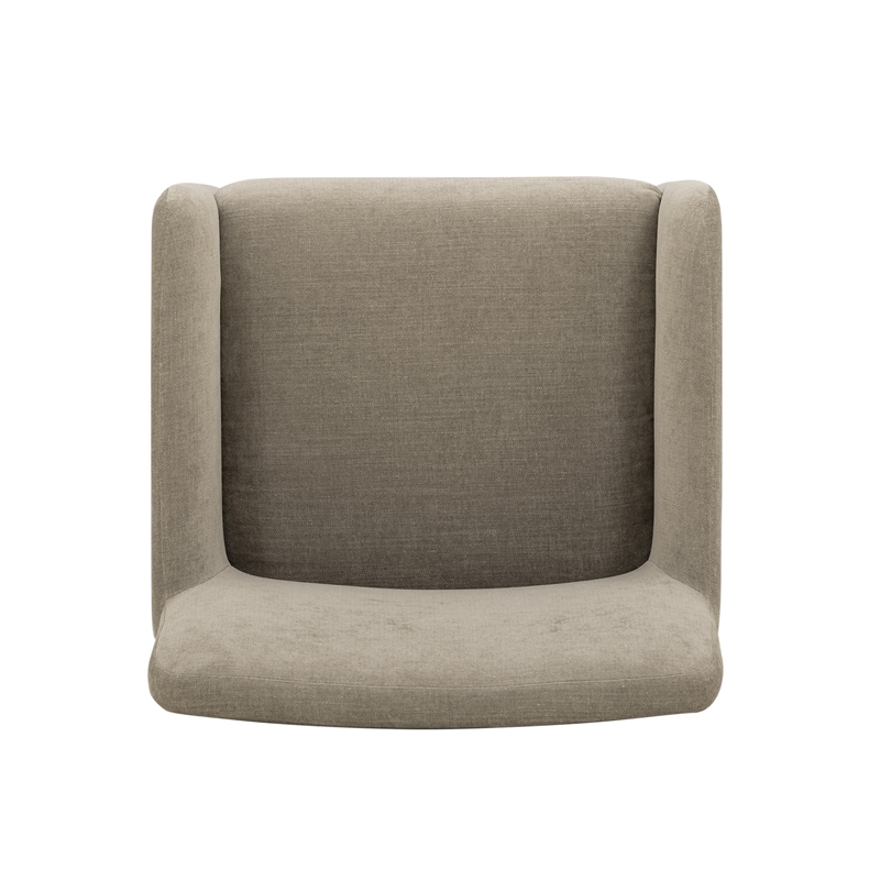Crawley Performance Linen Chenille Dining Chair in Mink